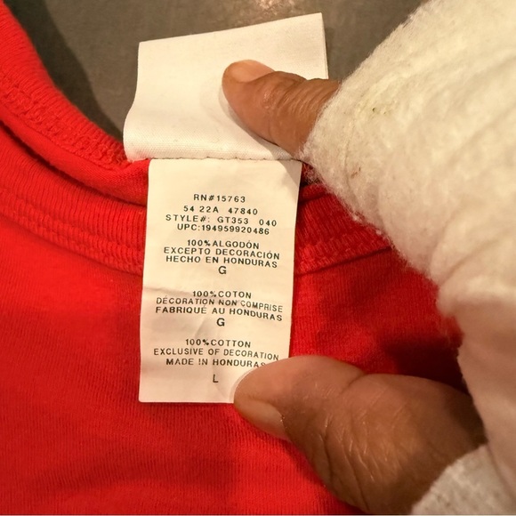 Champion Red G.O.A.T Graphic Tee - Picture 4 of 7